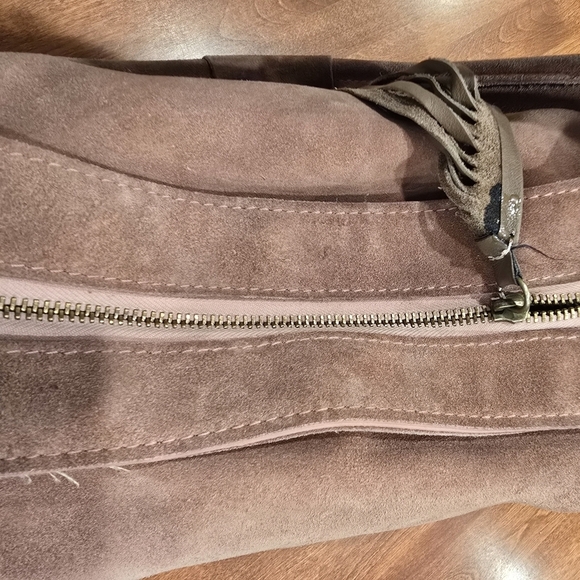 Sundance Prue dusty rose suede shoulder Hobo bag - Picture 10 of 14